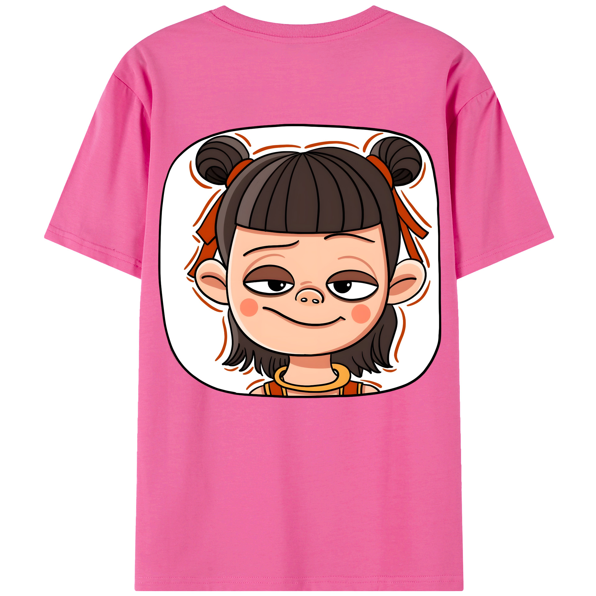 （画像用） Ne Zha 2 ナタ 魔童の大暴れ レディース半袖Tシャツ(バックプリント)